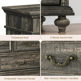 Modern Farmhouse 9-Drawer Wood Rustic Bedroom Dresser - Sleep Galleria
