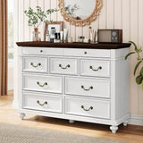 Modern Farmhouse 9-Drawer Wood Rustic Bedroom Dresser - Sleep Galleria