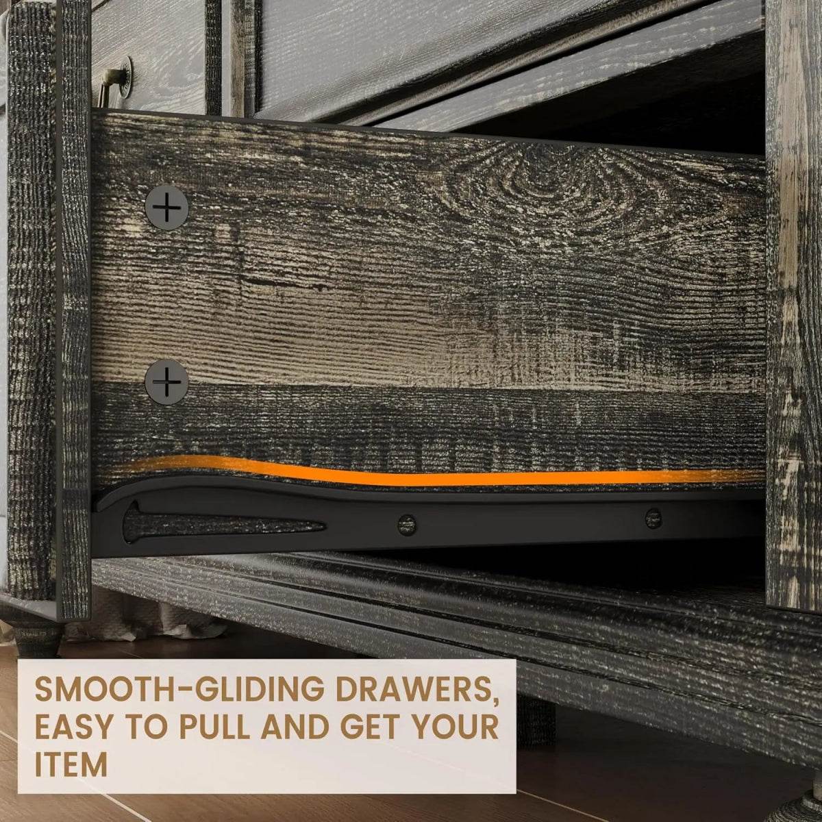 Modern Farmhouse 9-Drawer Wood Rustic Bedroom Dresser - Sleep Galleria