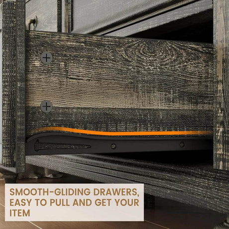 Modern Farmhouse 9-Drawer Wood Rustic Bedroom Dresser - Sleep Galleria