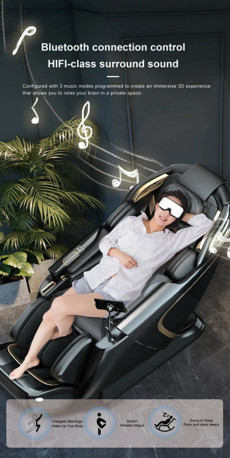 5D Zero Gravity Full Body Kneading Massage Chair - HIMOUTA - Sleep Galleria