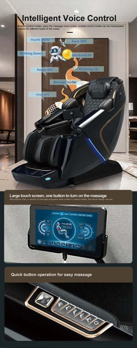 5D Zero Gravity Full Body Kneading Massage Chair - HIMOUTA - Sleep Galleria