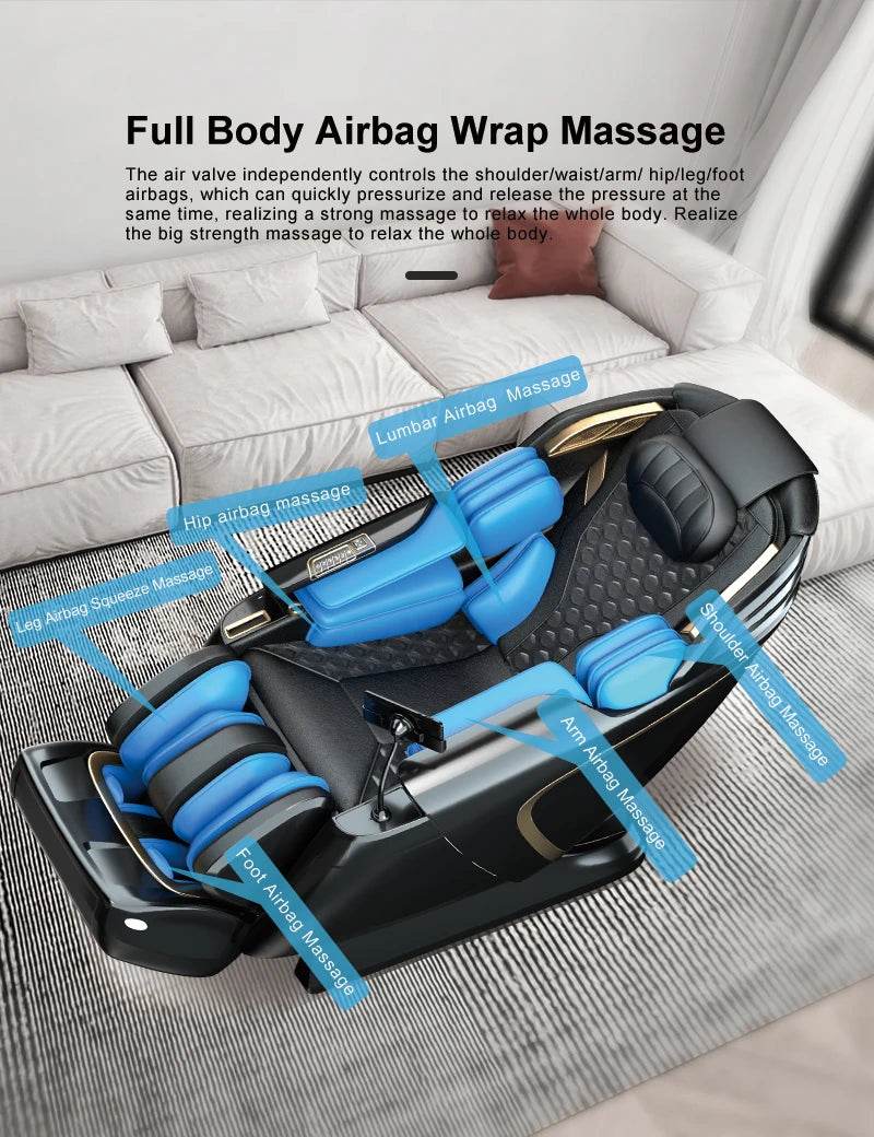 5D Zero Gravity Full Body Kneading Massage Chair - HIMOUTA - Sleep Galleria
