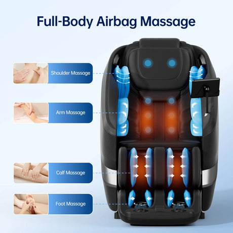 Full Body Shiatsu Zero Gravity Heated Massage Chair - HIMOUTA - Sleep Galleria