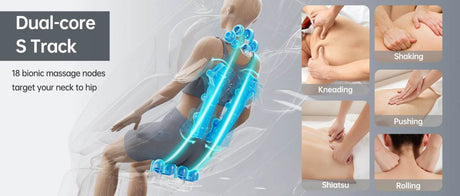 Full Body Shiatsu Zero Gravity Heated Massage Chair - HIMOUTA - Sleep Galleria