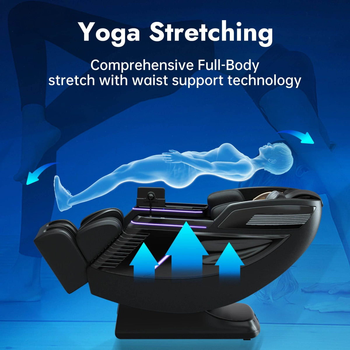 Full Body 4D Airbag Massage Chair with Yoga Stretch - Homemassa - Sleep Galleria