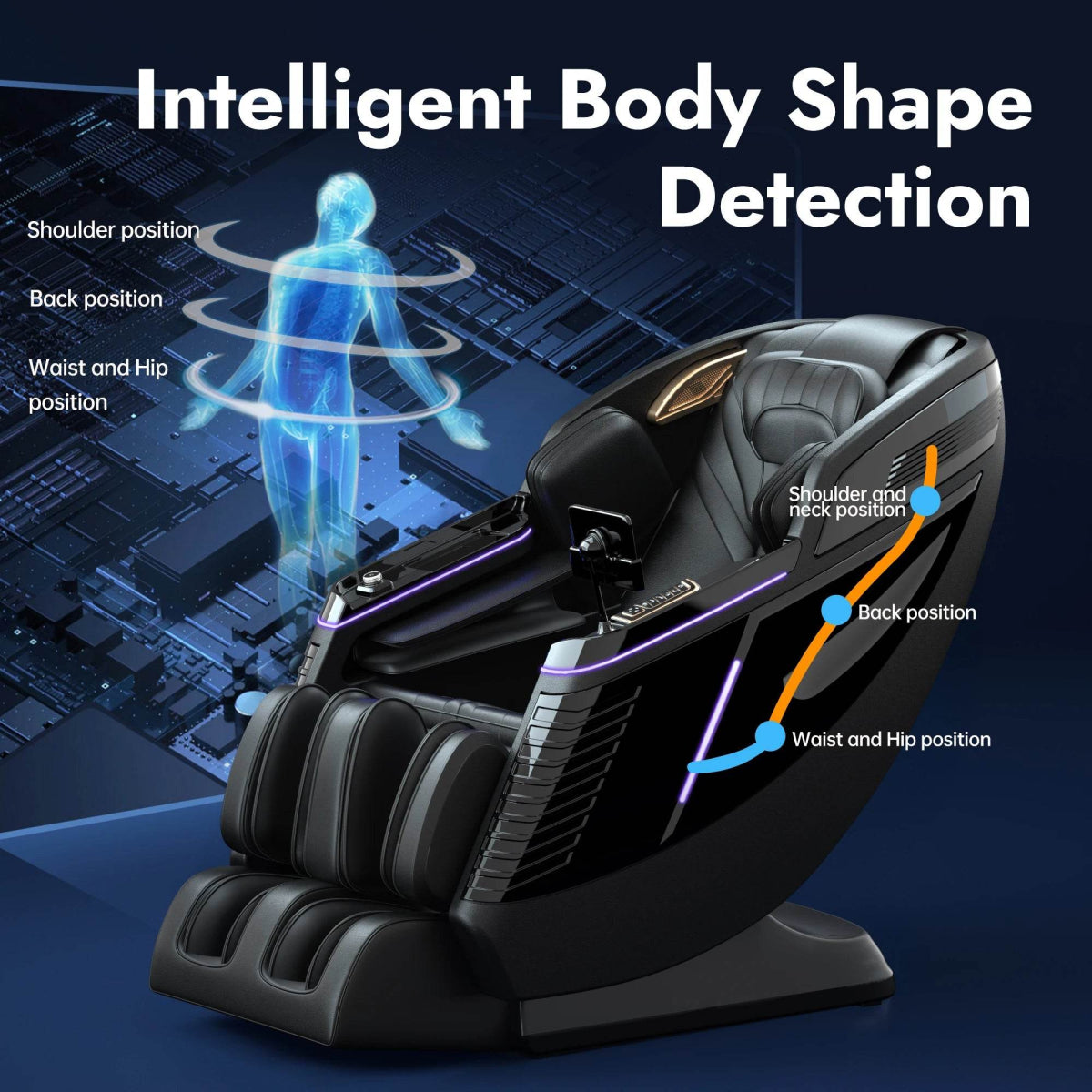 Full Body 4D Airbag Massage Chair with Yoga Stretch - Homemassa - Sleep Galleria