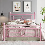 Vintage Victorian Wrought Iron Metal Platform Bed Frame - Sleep Galleria