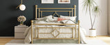 Vintage Victorian Wrought Iron Metal Platform Bed Frame - Sleep Galleria