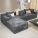 104 - Inch Modular Corduroy Sectional Sofa With Chaise - HUANZHUANG - Sleep Galleria