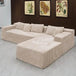 104 - Inch Modular Corduroy Sectional Sofa With Chaise - HUANZHUANG - Sleep Galleria