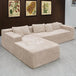 104 - Inch Modular Corduroy Sectional Sofa With Chaise - HUANZHUANG - Sleep Galleria