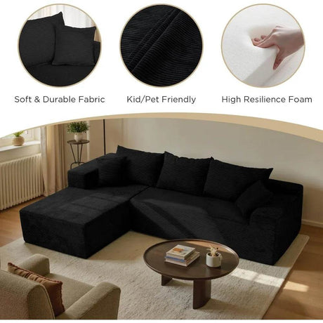 Modular Cloud Sectional Sofa With Removable Cover - HuanZhuang - Sleep Galleria