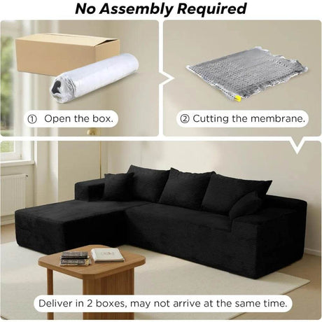 Modular Cloud Sectional Sofa With Removable Cover - HuanZhuang - Sleep Galleria
