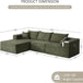 Modular Cloud Sectional Sofa With Removable Cover - HuanZhuang - Sleep Galleria