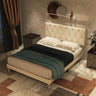 Velvet Upholstered Queen Platform Bed Frame With Headboard - HUANZHUANG - Sleep Galleria