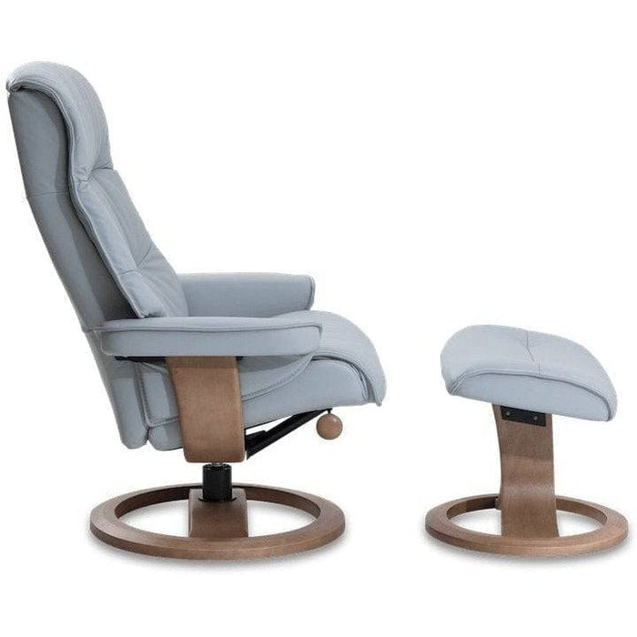 IMG Norway Stress Free Recliner Nordic 66 Pedestal Chair + Ottoman