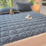 Soft Coral Fleece Warm Polyester Mattress Pad - Sleep Galleria