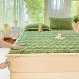 Soft Coral Fleece Warm Polyester Mattress Pad - Sleep Galleria