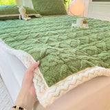 Soft Coral Fleece Warm Polyester Mattress Pad - Sleep Galleria