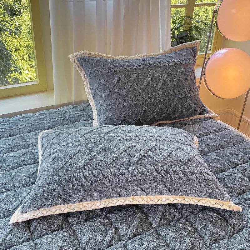 Soft Coral Fleece Warm Polyester Mattress Pad - Sleep Galleria