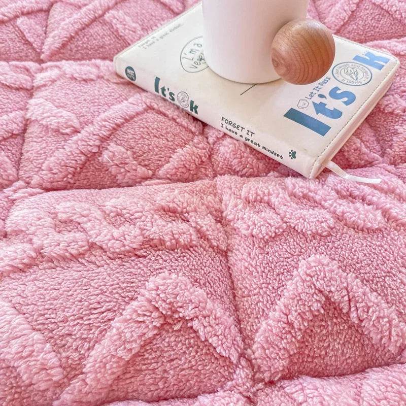 Soft Coral Fleece Warm Polyester Mattress Pad - Sleep Galleria