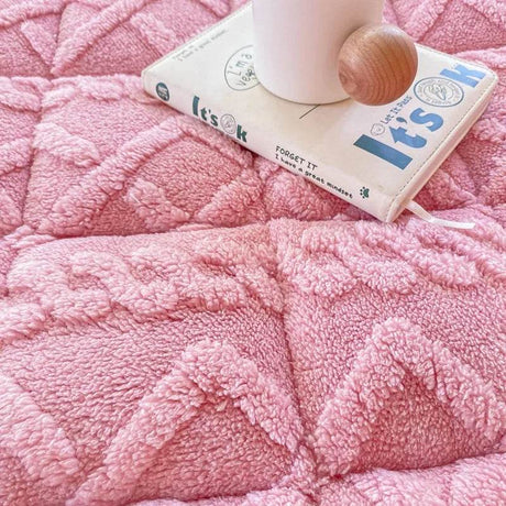 Soft Coral Fleece Warm Polyester Mattress Pad - Sleep Galleria
