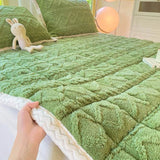 Soft Coral Fleece Warm Polyester Mattress Pad - Sleep Galleria
