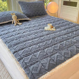 Soft Coral Fleece Warm Polyester Mattress Pad - Sleep Galleria