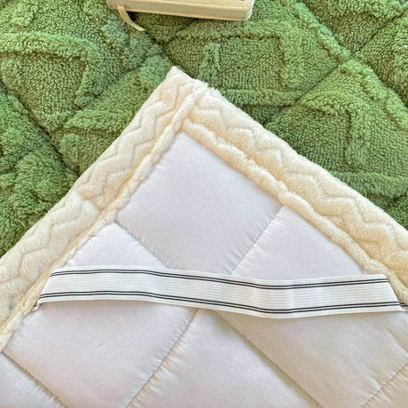 Soft Coral Fleece Warm Polyester Mattress Pad - Sleep Galleria