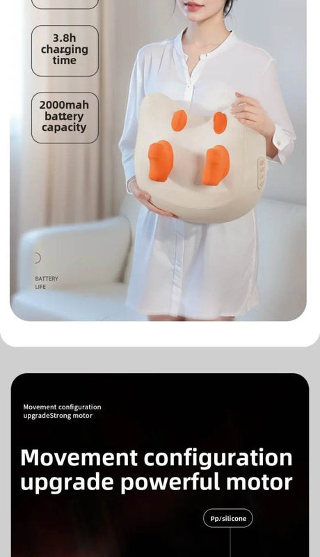 Rechargeable Shiatsu Electric Neck And Shoulder Massage Pillow - JAIYORL - Sleep Galleria