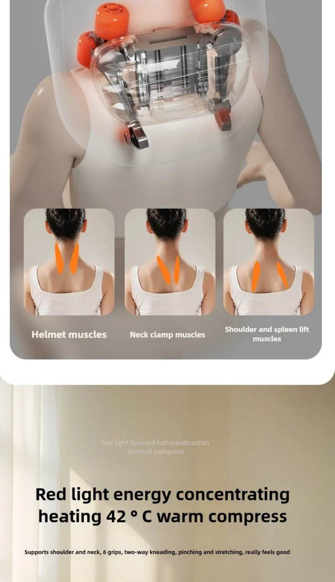Rechargeable Shiatsu Electric Neck And Shoulder Massage Pillow - JAIYORL - Sleep Galleria