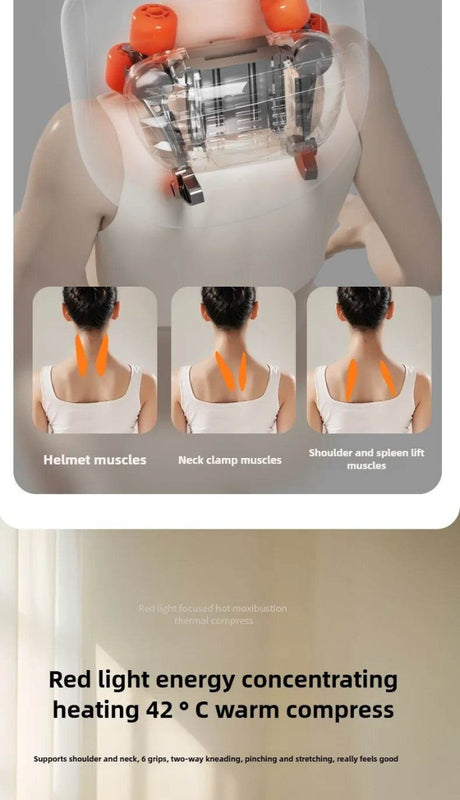 Rechargeable Shiatsu Electric Neck And Shoulder Massage Pillow - JAIYORL - Sleep Galleria