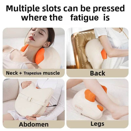 Rechargeable Shiatsu Electric Neck And Shoulder Massage Pillow - JAIYORL - Sleep Galleria