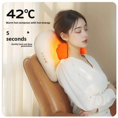 Rechargeable Shiatsu Electric Neck And Shoulder Massage Pillow - JAIYORL - Sleep Galleria