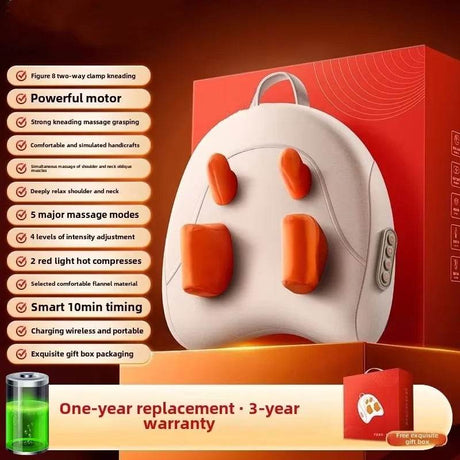Rechargeable Shiatsu Electric Neck And Shoulder Massage Pillow - JAIYORL - Sleep Galleria