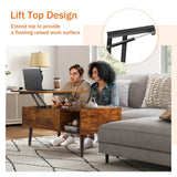 Adjustable Lift Top Living Room Coffee Table With Storage - Sleep Galleria