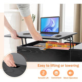 Adjustable Lift Top Living Room Coffee Table With Storage - Sleep Galleria