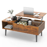 Adjustable Lift Top Living Room Coffee Table With Storage - Sleep Galleria
