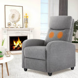 Fabric Upholstered Adjustable Massage Recliner Chair - Sleep Galleria
