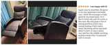 Fabric Upholstered Adjustable Massage Recliner Chair - Sleep Galleria