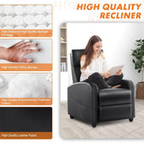 Fabric Upholstered Adjustable Massage Recliner Chair - Sleep Galleria