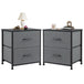 Minimalist Modern Multipurpose Nightstand With Fabric Drawers - Sleep Galleria