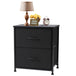 Minimalist Modern Multipurpose Nightstand With Fabric Drawers - Sleep Galleria