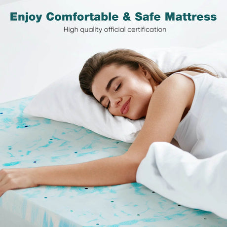 Soft Cooling Gel-Infused Memory Foam Mattress Topper - Sleep Galleria