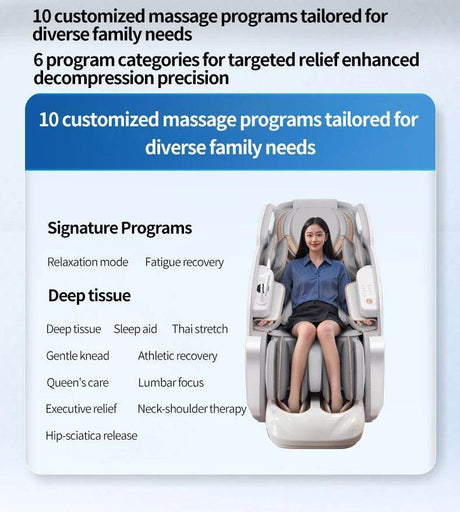 4D Smart Full - Body Precision Control Massage Chair - JINKAIRUI - Sleep Galleria