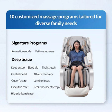 4D Smart Full - Body Precision Control Massage Chair - JINKAIRUI - Sleep Galleria