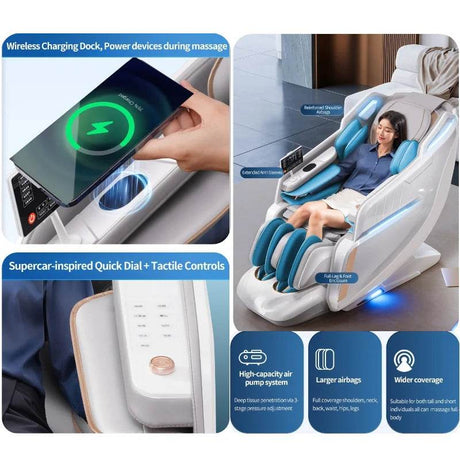 4D Smart Full - Body Precision Control Massage Chair - JINKAIRUI - Sleep Galleria
