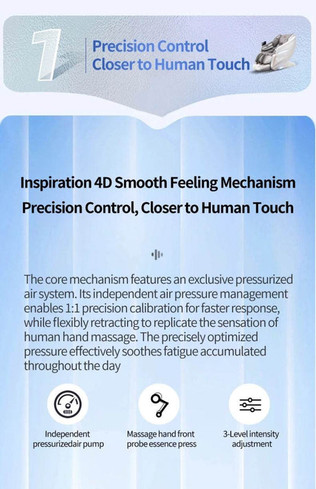 4D Smart Full - Body Precision Control Massage Chair - JINKAIRUI - Sleep Galleria