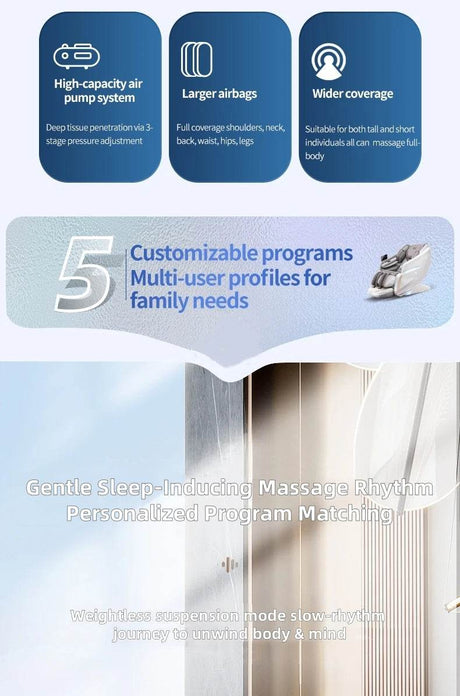 4D Smart Full - Body Precision Control Massage Chair - JINKAIRUI - Sleep Galleria